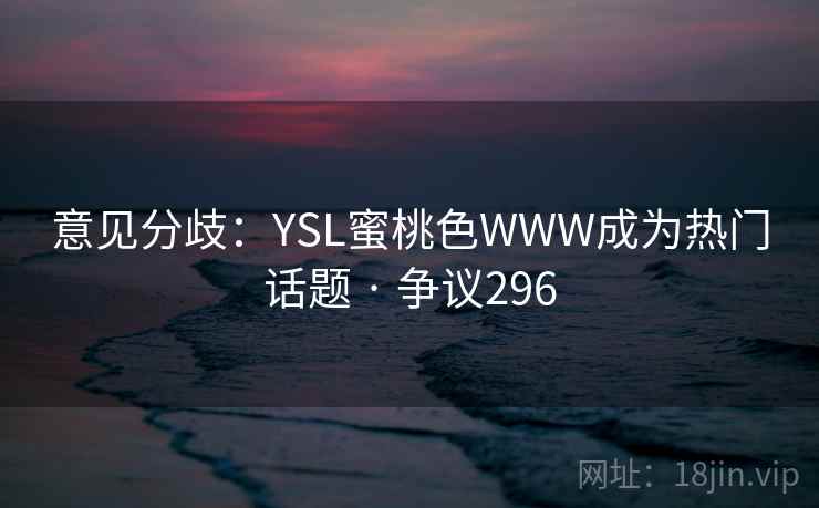 意见分歧：YSL蜜桃色WWW成为热门话题 · 争议296